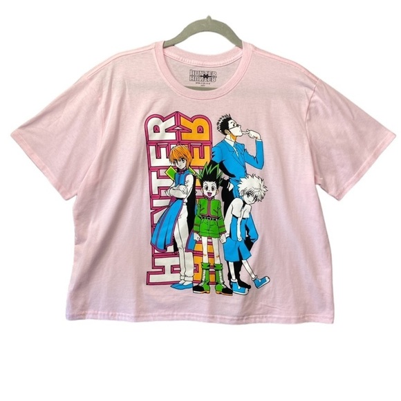 Hunter x Hunter Pink Short Sleeve Graphic Sz XXL - Picture 1 of 5
